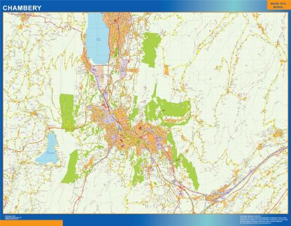 Map of Chambery France