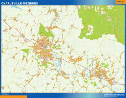 Map of Charleville Mezieres France