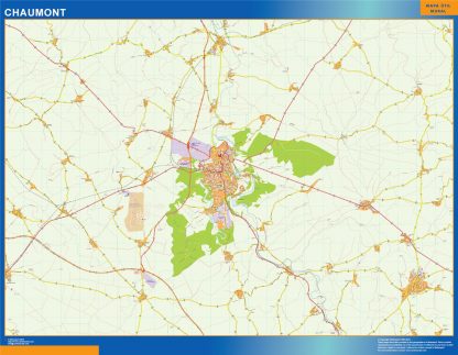 Map of Chaumont France