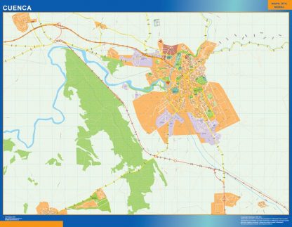 Map of Cuenca Spain