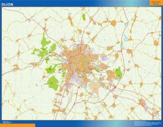 Map of Dijon France