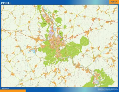 Map of Epinal France