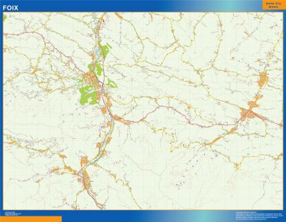 Map of Foix France