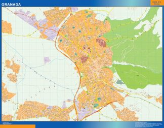 Map of Granada Spain