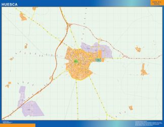 Map of Huesca Spain