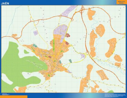 Map of Jaen Spain