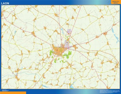 Map of Laon France