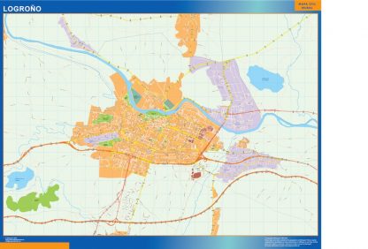 Map of Logrono Spain