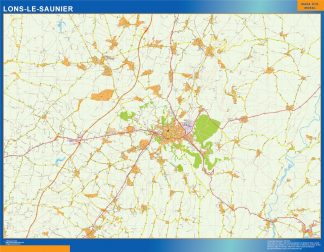 Map of Lons Le Saunier France