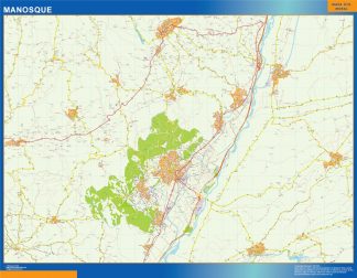 Map of Manosque France