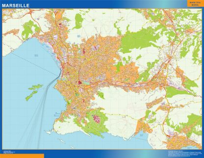 Map of Marseille France