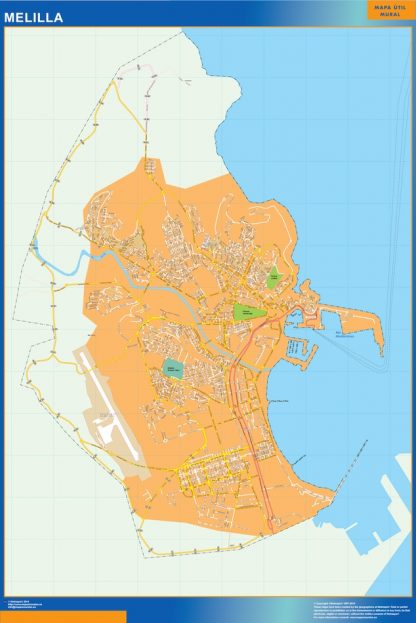 Map of Melilla Spain