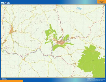 Map of Mende France