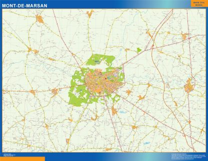 Map of Mont De Marsan France