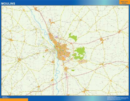 Map of Moulins France