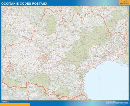 Map of OccitanIe zip codes