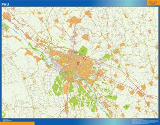 Map of Pau France