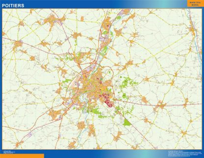 Map of Poitiers France