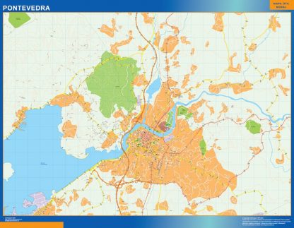 Map of Pontevedra Spain