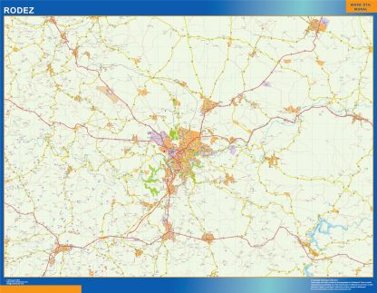 Map of Rodez France