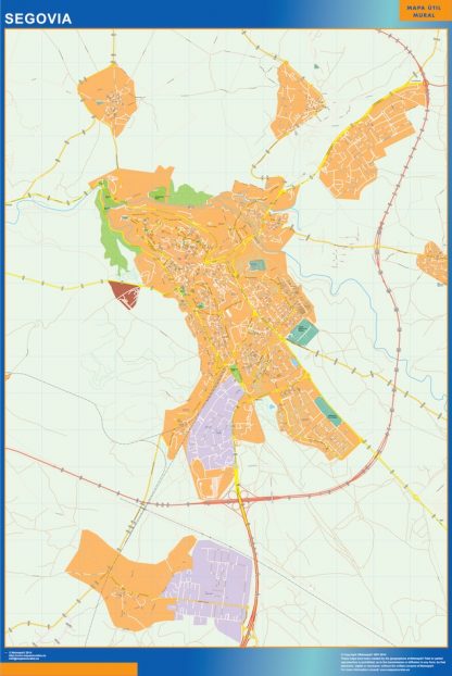 Map of Segovia Spain