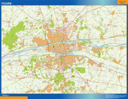 Map of Tours France