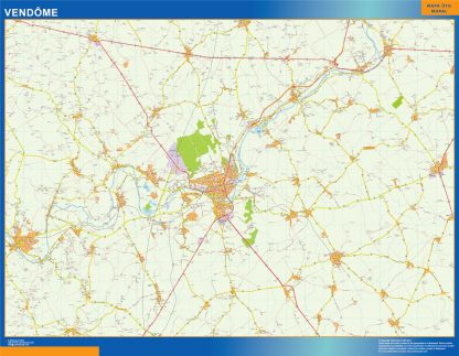 Map of Vendome France