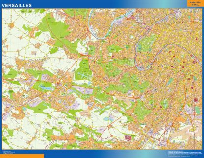 Map of Versailles France