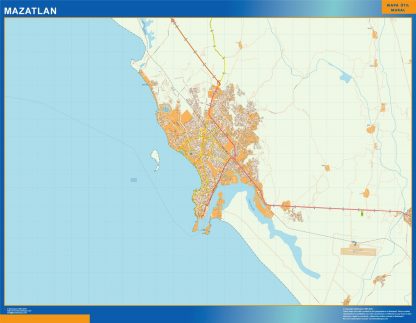 Mazatlan map Mexico