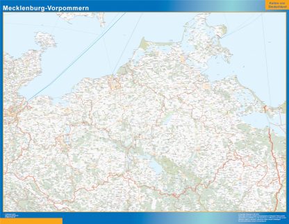 Mecklenburg Vorpommern map