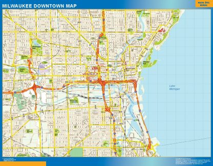 Milwaukee downtown map