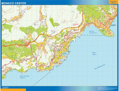 Monaco downtown map