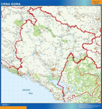 Montenegro map