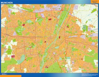 Munchen map in Germany