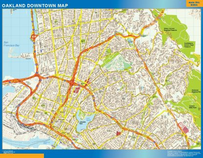 Oakland downtown map