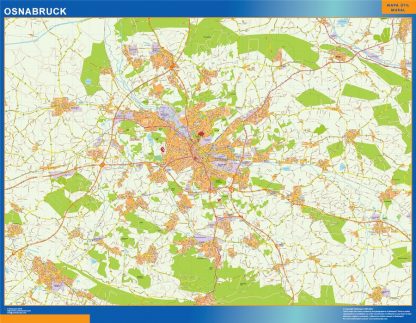 Osnabruck map in Germany