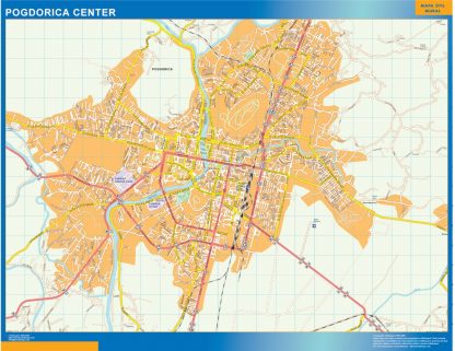 Pogdorica downtown map