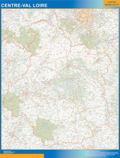 Region of Centre Val Loire map