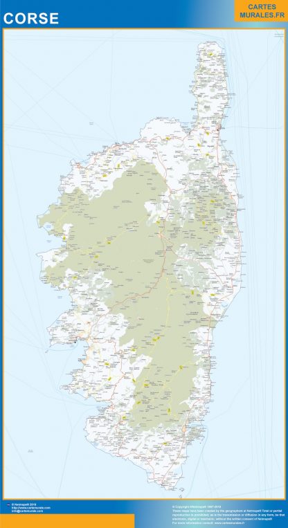 Region of Corse map