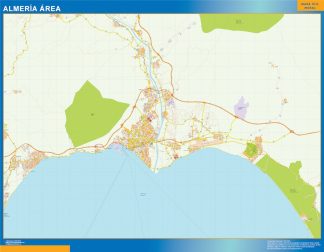 Road map Almeria Spain