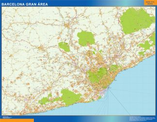 Road map Barcelona grande Spain