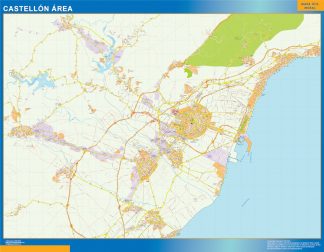 Road map Castellon Spain
