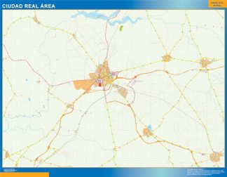 Road map Ciudad Real Spain