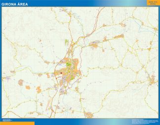 Road map Girona Spain