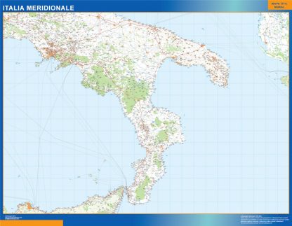 Road map Italy South