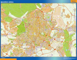 Road map Madrid Spain