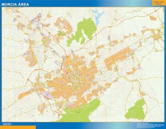 Road map Murcia Spain