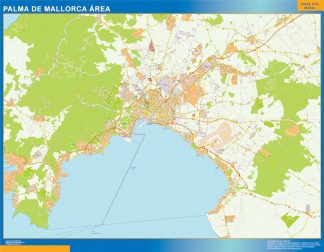 Road map Palma Mallorca Spain