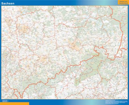 Sachsen map