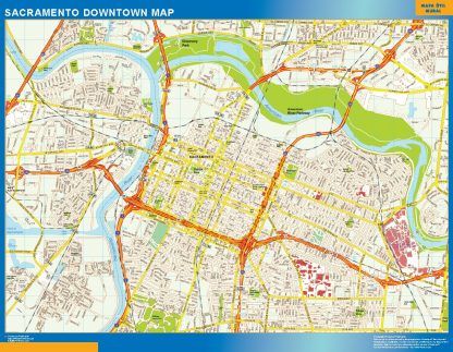 Sacramento downtown map